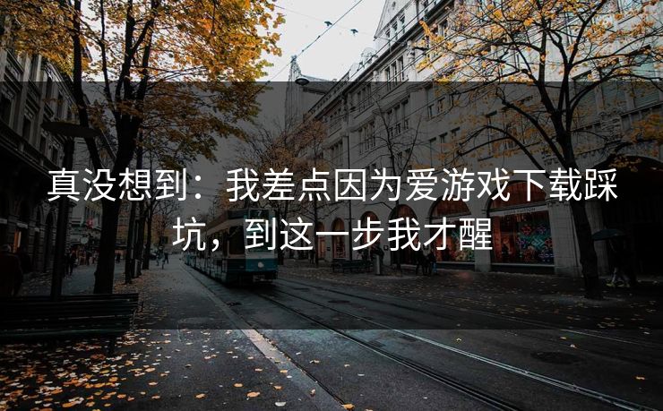 真没想到：我差点因为爱游戏下载踩坑，到这一步我才醒